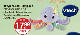 V Markt vtech Babys Plüsch-Oktopus Angebot