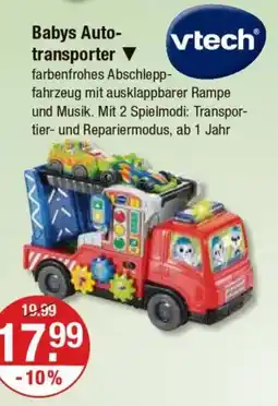 V Markt vtech Babys Auto- transporter Angebot
