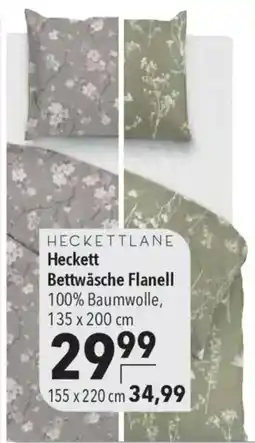 CITTI Markt HECKETTLANE Heckett Bettwäsche Flanell Angebot
