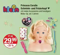 V Markt klein Princess Coralie Schmink- und Frisierkopf Angebot