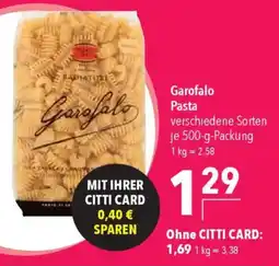 CITTI Markt Garofalo Pasta Angebot