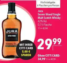 CITTI Markt Jura Seven Wood Single Malt Scotch Whisky Angebot