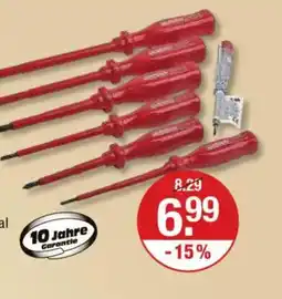 V Markt BRÜDER MANNESMANN Profi Elektro- Schraubendreher Set 7-teilig Angebot
