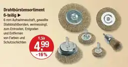 V Markt BRÜDER MANNESMANN Drahtbürstensortiment 6-teilig Angebot