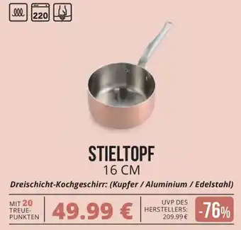 CITTI Markt Mauviel 1830 STIELTOPF 16 CM Angebot