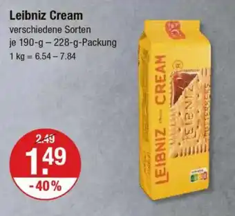 V Markt Leibniz Cream Angebot