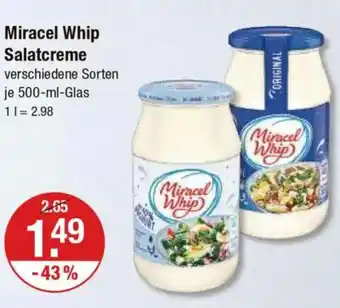 V Markt Miracel Whip Salatcreme Angebot