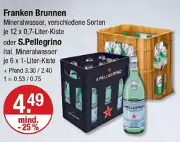 V Markt Franken Brunnen oder S. Pellegrino Angebot