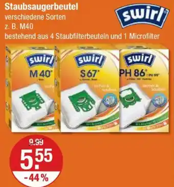V Markt swirl Staubsaugerbeutel Angebot