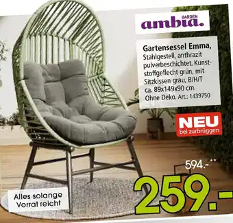 Zurbrüggen GARDEN ambia Gartensessel Emma Angebot