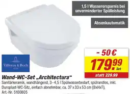 toom Baumarkt Villeroy & Boch Wand-WC-Set „Architectura" Angebot