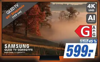 K+B Expert SAMSUNG QLED TV GQ65Q7F5 Angebot