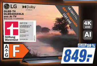 K+B Expert LG OLED TV OLED48G59LS evo AI TV Angebot