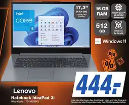 K+B Expert Lenovo Notebook IdeaPad 3i Angebot