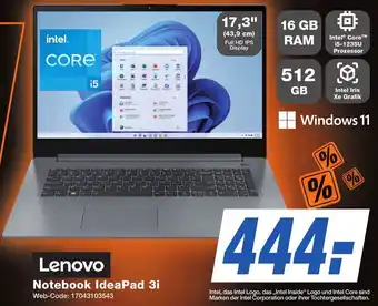 K+B Expert Lenovo Notebook IdeaPad 3i Angebot