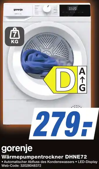 K+B Expert gorenje Wärmepumpentrockner DHNE72 Angebot