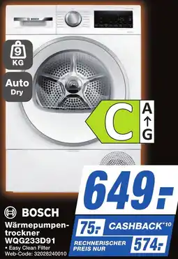 K+B Expert BOSCH Wärmepumpentrockner WQG233D91 Angebot