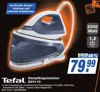 K+B Expert Tefal Dampfbügelstation SV4110 Angebot