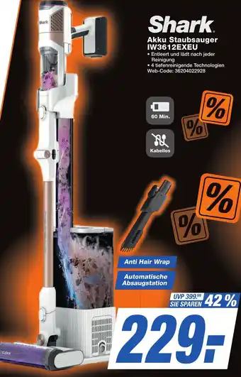 K+B Expert Shark Akku Staubsauger IW3612EXEU Angebot