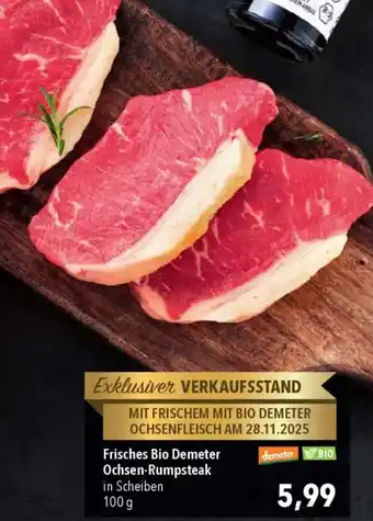 CITTI Markt Frisches Bio Demeter Ochsen-Rumpsteak Angebot