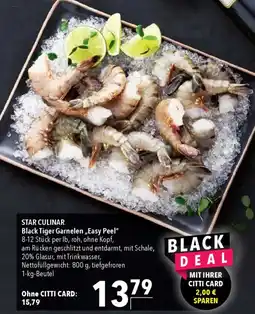 CITTI Markt STAR CULINAR Black Tiger Garnelen „Easy Peel" Angebot