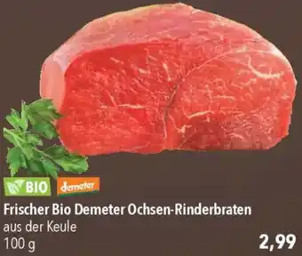 CITTI Markt Frischer Bio Demeter Ochsen-Rinderbraten Angebot