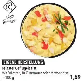 CITTI Markt Feinster Geflügelsalat Angebot