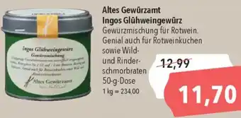 CITTI Markt Altes Gewürzamt Ingos Glühweingewürz Angebot