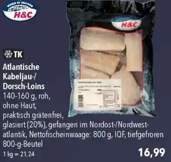 CITTI Markt H&C Atlantische Kabeljau-/ Dorsch-Loins Angebot