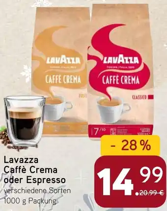 Dornseifer Lavazza Caffè Crema oder Espresso Angebot