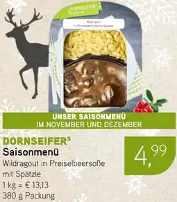 Dornseifer DORNSEIFER Saisonmenü Angebot