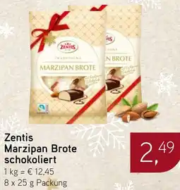 Dornseifer Zentis Marzipan Brote schokoliert Angebot