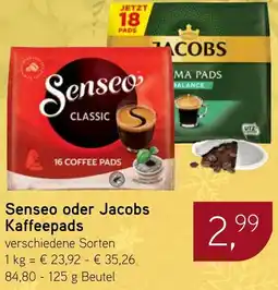 Dornseifer Senseo oder Jacobs Kaffeepads Angebot