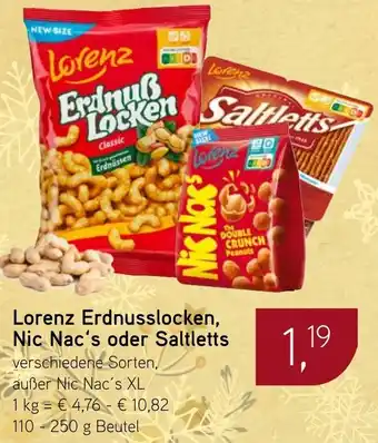 Dornseifer Lorenz Erdnusslocken, Nic Nac's oder Saltletts Angebot