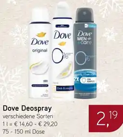 Dornseifer Dove Deospray Angebot