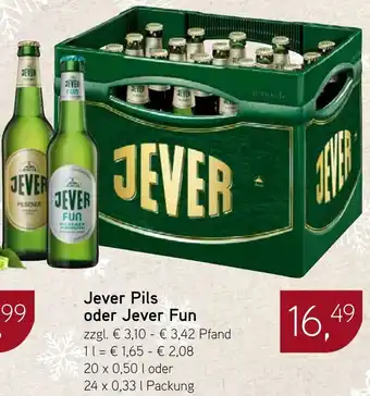 Dornseifer Jever Pils oder Jever Fun Angebot