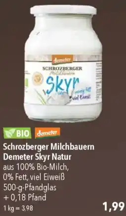 CITTI Markt Schrozberger Milchbauern Demeter Skyr Natur Angebot