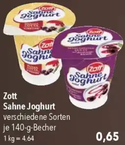 CITTI Markt Zott Sahne Joghurt Angebot