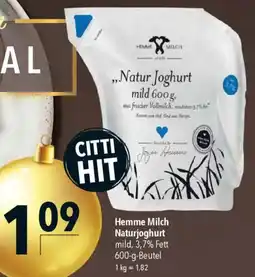 CITTI Markt Hemme Milch Naturjoghurt Angebot