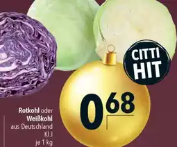 CITTI Markt Rotkohl oder Weißkohl Angebot