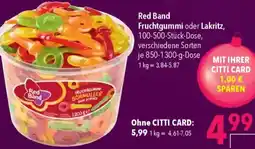 CITTI Markt Red Band Fruchtgummi oder Lakritz Angebot