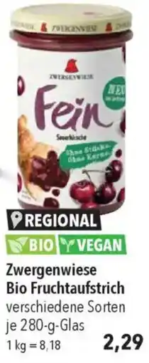 CITTI Markt Zwergenwiese Bio Fruchtaufstrich Angebot