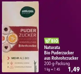 CITTI Markt Naturata Bio Puderzucker aus Rohrohrzucker Angebot