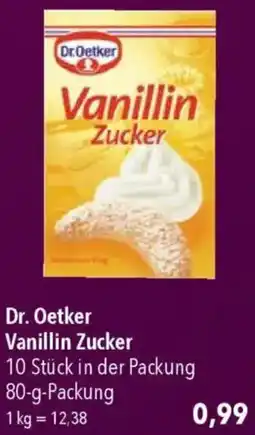 CITTI Markt Dr. Oetker Vanillin Zucker Angebot