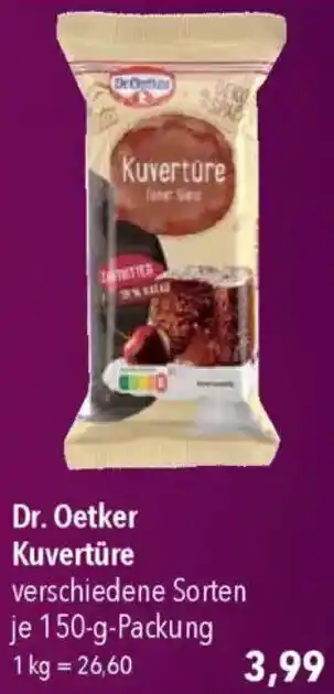 CITTI Markt Dr. Oetker Kuvertüre Angebot