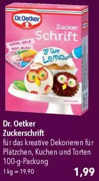 CITTI Markt Dr. Oetker Zuckerschrift Angebot
