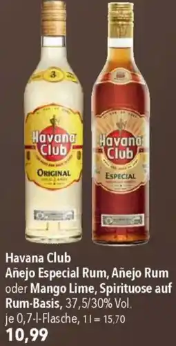 CITTI Markt Havana Club Añejo Especial Rum, Añejo Rum oder Mango Lime, Spirituose auf Rum-Basis Angebot