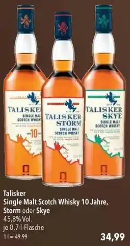 CITTI Markt Talisker Single Malt Scotch Whisky 10 Jahre, Storm oder Skye Angebot