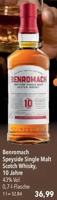 CITTI Markt Benromach Speyside Single Malt Scotch Whisky, 10 Jahre Angebot