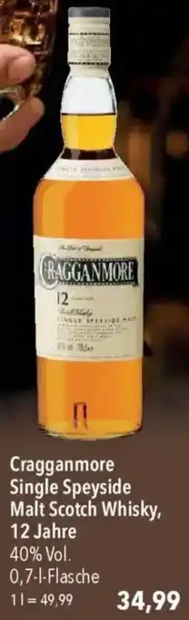 CITTI Markt Cragganmore Single Speyside Malt Scotch Whisky, 12 Jahre Angebot